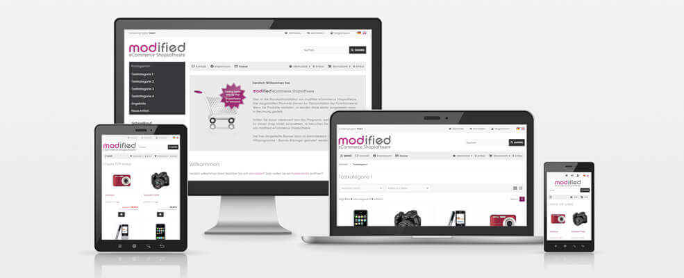 DEMO: modified eCommerce Shopsoftware